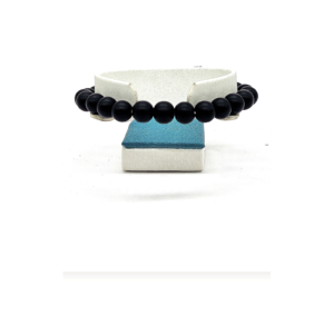 Obsidian Matte Bead Bracelet