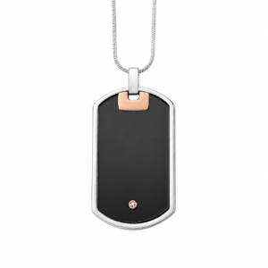 Obsidian Edge Tag Pendant