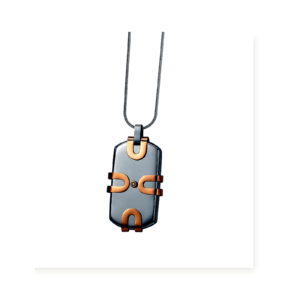 Meridian Two-Tone Tag Pendant