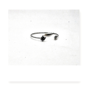 Gemini Crystal Open Cuff