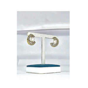 Luna Pearl Crescent Earrings