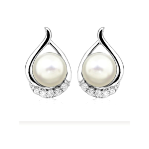 Elara Teardrop Pearl Earrings
