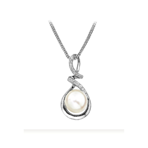 Seraphine Bow Pearl Pendant